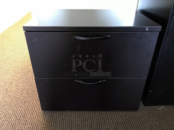 Herman Miller Book Shelf w/ Two Drawers, Storage Cabinet & Two Drawer Lateral Filing Cabinet - Image 3 of 3