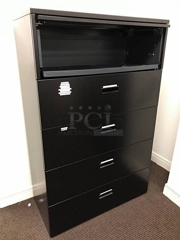 Two Five Drawer Lateral Filing Cabinets - Image 3 of 3