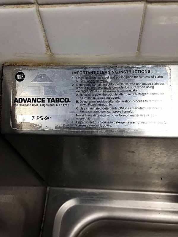 Advance Tabco Stainless Steel Floor Standing Hand Sink w/ Foot Pedal Faucet & Splash Guards - Image 3 of 3