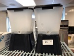Two Countertop Plastic Beverage Dispensers