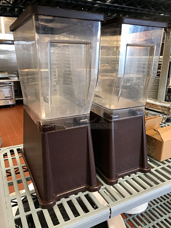 Two Carlisle 1085469 Clear TrimLine Premium 3 Gallon Single Base Beverage Dispenser - Image 2 of 3