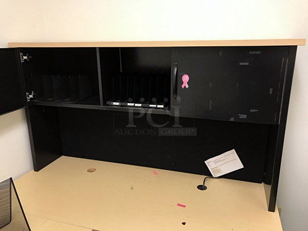 Herman Miller Corner Desk w/ Over Head Storage & Tack Chair - Image 2 of 3