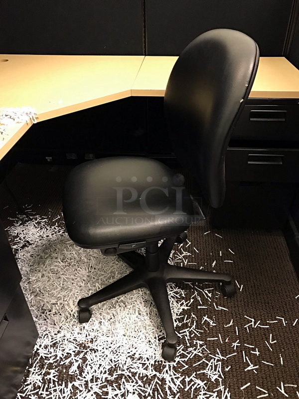 Three Herman Miller Corner Workstations w/ Task Chairs - Image 6 of 7