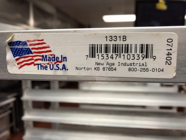 LIKE NEW! One Welded One Bolted Aluminum Full Size 20 Pan Rolling Bakers Speed Racks on Casters (2x bid) - Image 2 of 2