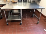 6' Stainless Steel Work Table w/ Under Shelf