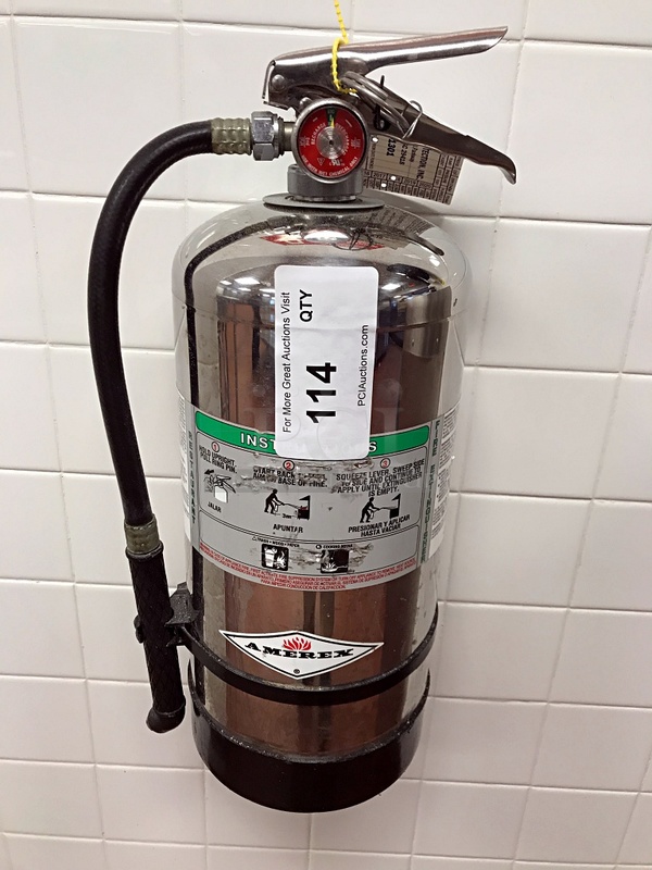 Amerex 6 Liter Wet Chemical Kitchen Fire Extinguisher & Wall Hook
