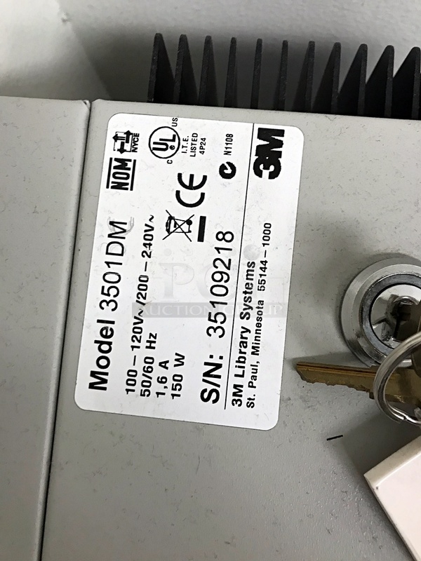 Complete 3M 3500 Library Security System Includes Book Scanner & Security Gates, 110v 1ph - Image 3 of 6