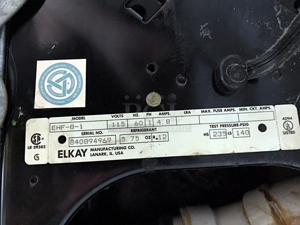 Elkay EHF-8-1 Refrigerated Wall Mounted Water Fountain, 115v 1ph, Tested & Working! - Image 3 of 3