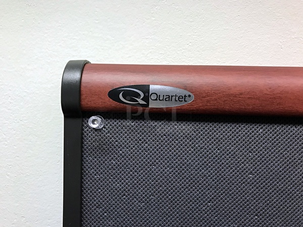 Quartet Wall Mounted Pin Board w/ Wood Trim - Image 2 of 2