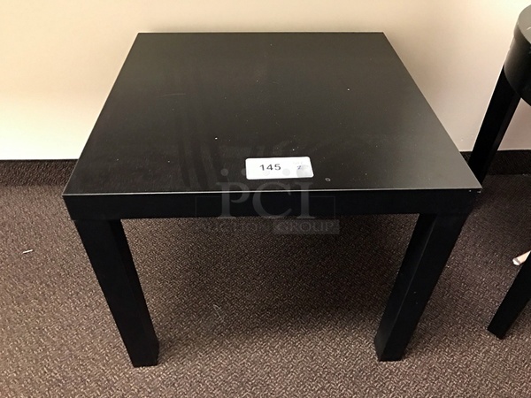 Two Black Wooden Coffee / Side Tables - Image 2 of 3
