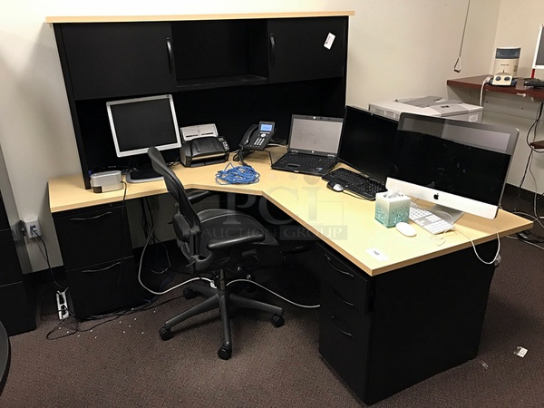 Herman Miller Corner Desk & Aeron Chair - Image 1 of 1