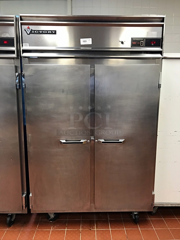 Victory RSA-2D-S7 UltraSpec Series Refrigerator Featuring Secure-Temp Technology, Reach-In Two Door, 115v 1ph, Tested & Working!