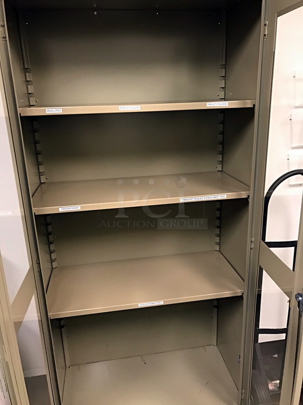 Metal & Glass Lockable Storage Cabinet - Image 3 of 3