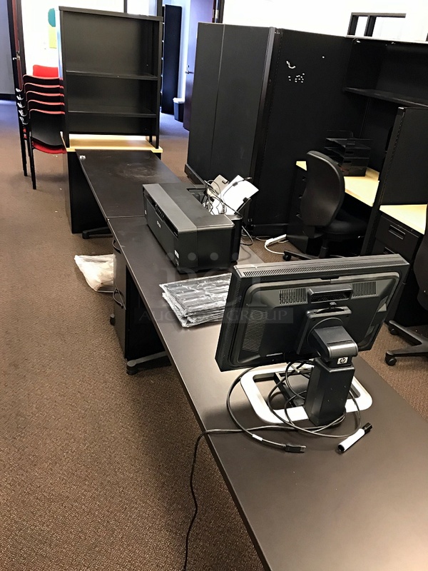 Two Desks & Under Desk Filing Cabinets & Herman Miller Book Shelf w/ Two Drawers - Image 4 of 4