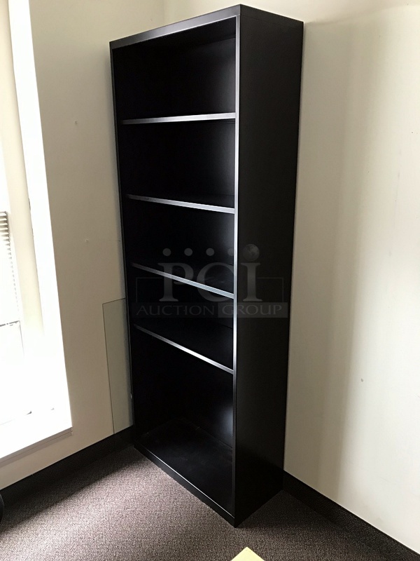Herman Miller Bookshelf w/ Two Storage Drawers & Black Metal Bookshelf - Image 2 of 2