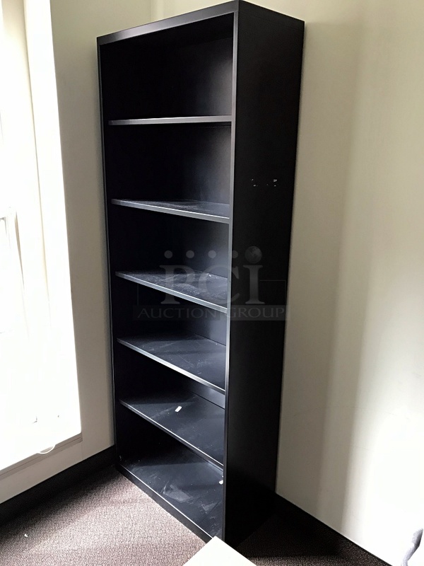 Herman Miller Bookshelf w/ Two Storage Drawers & Black Metal Bookshelf - Image 2 of 2