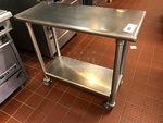Stainless Steel Work Table on Casters