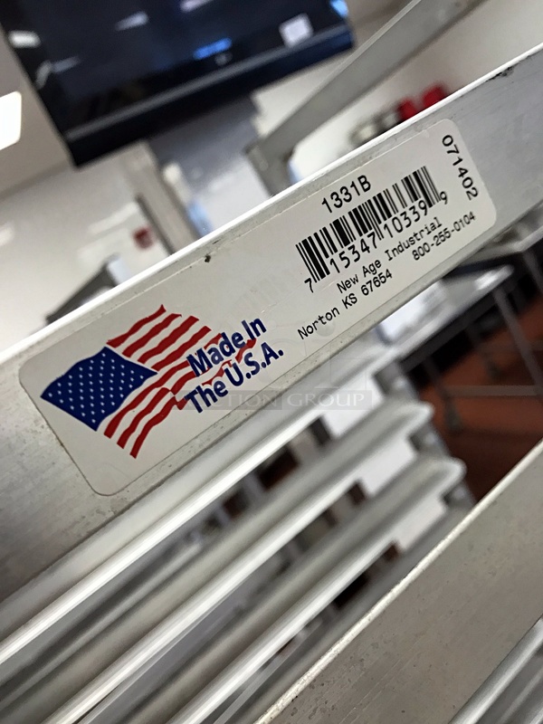 LIKE NEW! Welded Aluminum Full Size 20 Pan Rolling Bakers Speed Racks on Casters (2x bid) - Image 2 of 2