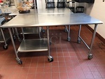 6' Stainless Steel Work Table w/ Undershelf
