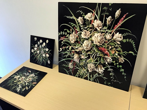 Two Herman Miller Two Drawer Cabinets, Bookshelf and Wall Hung Art Work - Image 3 of 4