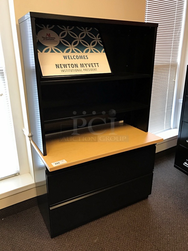 Herman Miller Book Shelf & Four Drawer Lateral Filing Cabinet - Image 1 of 2