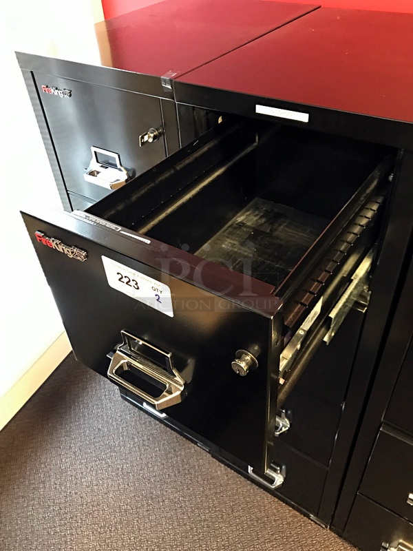 FireKing 25 UL 2 Hour Rated Fireproof Four Drawer Filing Cabinets w/ UL Listed High-Security Medeco Locks, We Have Keys (2x bid) - Image 3 of 4