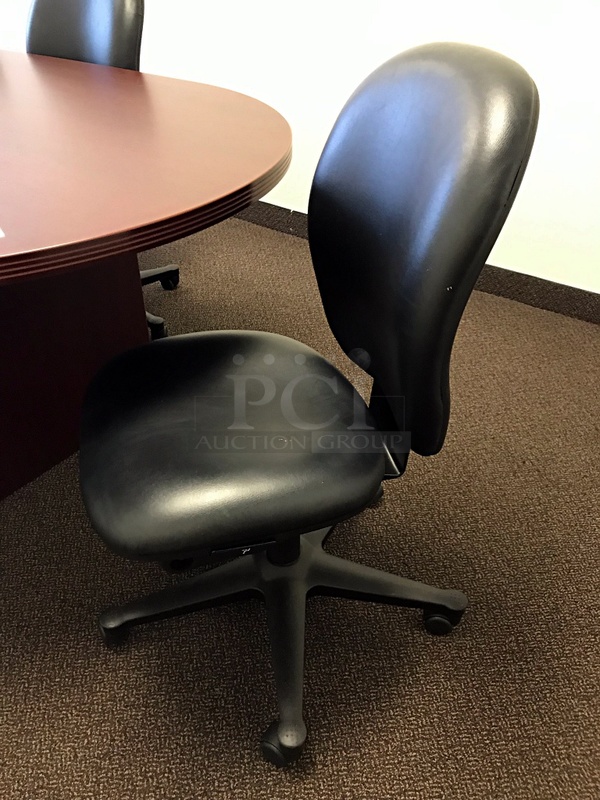 10' Wooden Conference Table w/ Eight Herman Miller Chairs - Image 2 of 2