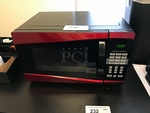 LIKE NEW! Red Hamilton Beach Countertop Microwave, 110v 1ph, Tested & Working!