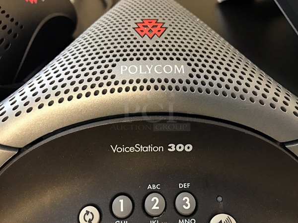 Polycom VoiceStation 300 is a small conference phone ideally suited for desktops, offices, and other small rooms. 110v 1ph - Image 2 of 3