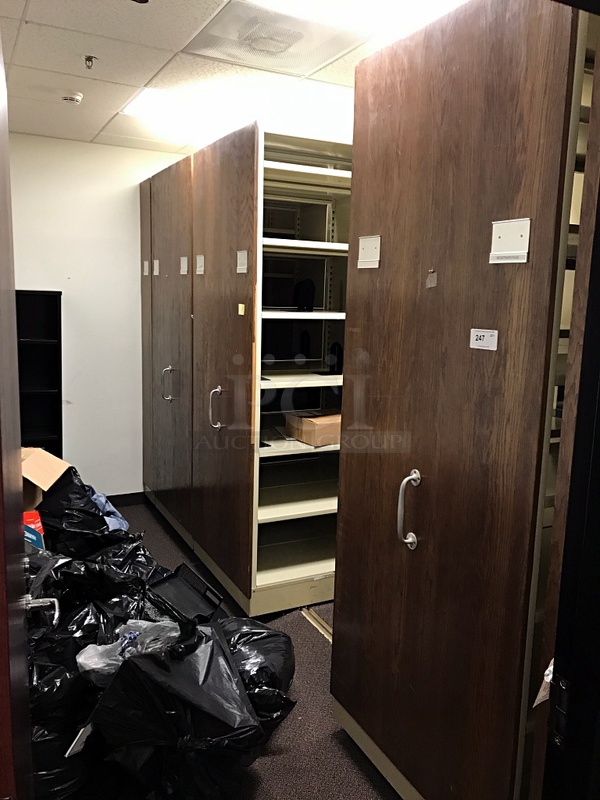 5 Section High Density Sliding File Shelving - Image 1 of 3