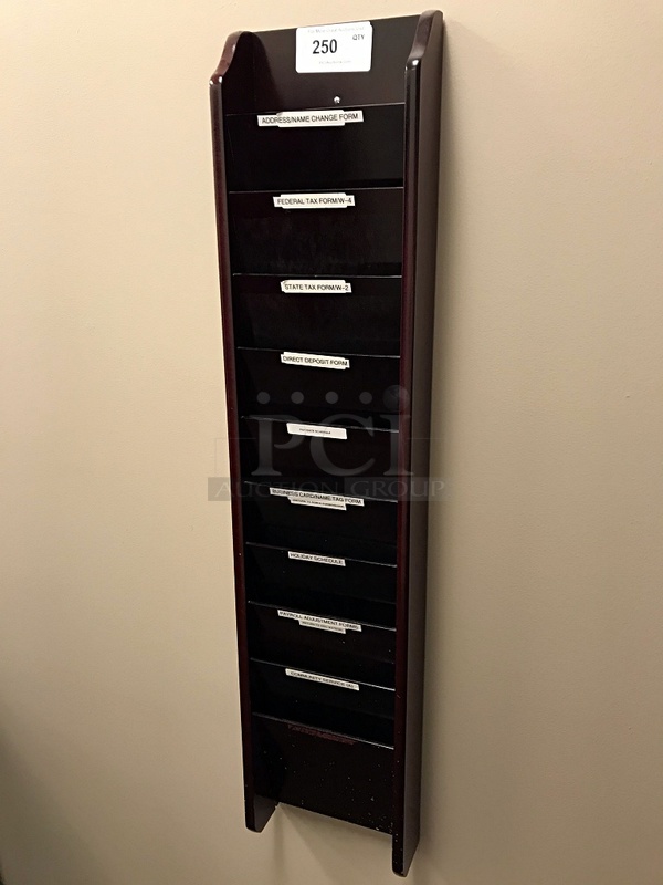 Wall Mounted Wooden Paper Organizer - Image 1 of 1