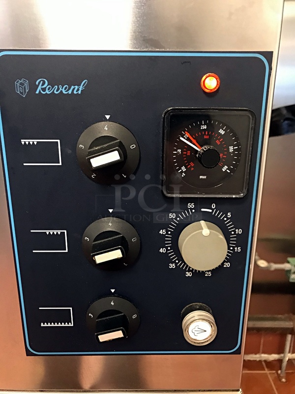 Revent 649U HC 3x31211 Triple Stack Electric Modular Deck Oven w/ Stone Hearth, 208v 3ph, Tested & Working! - Image 3 of 6