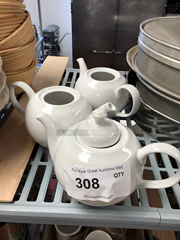 Three Porcelain Teapots