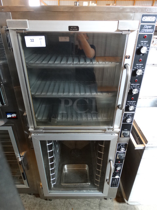 FANTASTIC! Super Systems Model OP-3-BL-240 Stainless Steel Commercial Electric Powered Oven Proofer on Commercial Casters. 120/240 Volts, 1 Phase. 33x36x73. Tested and Working!