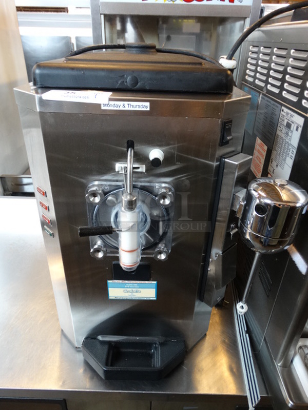BEAUTIFUL! 2010 Taylor Model 430-12 Stainless Steel Commercial Countertop Single Flavor Frozen Beverage Machine w/ Milkshake Mixer Attachment. 115 Volts, 1 Phase. 20x29x27. Tested and Working!
