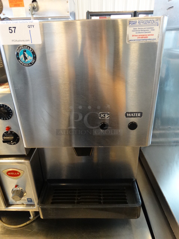 NICE! Hoshizaki Model DCM-270BAH Stainless Steel Commercial Ice Machine Dispenser. 115-120 Volts, 1 Phase. 16.5x24x32. Tested and Working!