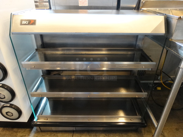 NICE! BKI Model MDW-36-3V Stainless Steel Commercial 3 Tier Warming Display. 208/240 Volts, 1 Phase. 40x17x41. Tested and Working!