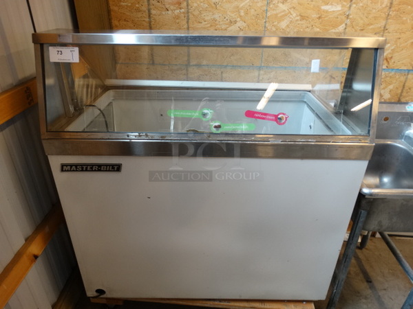 NICE! Master Bilt Stainless Steel Commercial Ice Cream Dipping Cabinet. 48x28x49. Tested and Working!