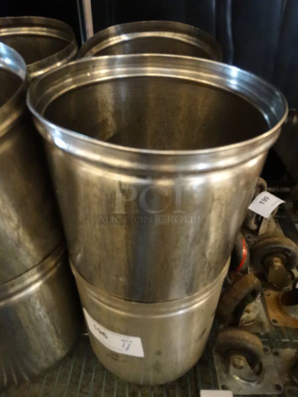 4 Carvel Stainless Steel Ice Cream Buckets. 9x9x9.5. 4 Times Your Bid!