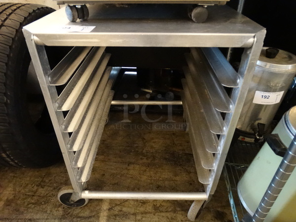 Metal Commercial Pan Transport Rack on Commercial Casters. 21x27x30