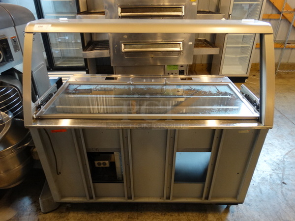 NICE! 2008 Duke Model SWD700-60FLM Stainless Steel Commercial Subway Make Line w/ Lowering Sneeze Guard. 120 Volts, 1 Phase. 60x36x58