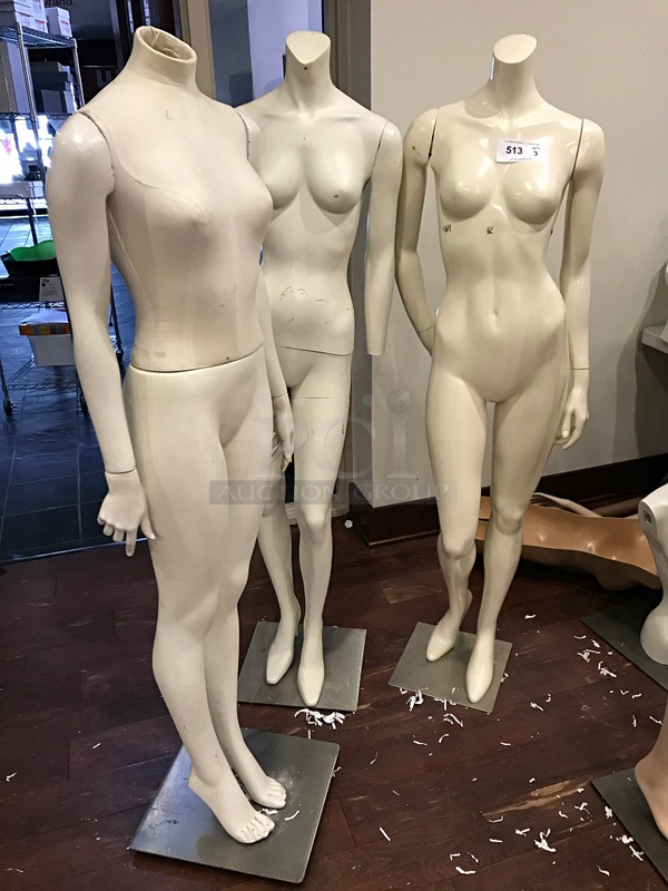 Mannequins (3) Full body w/ stands