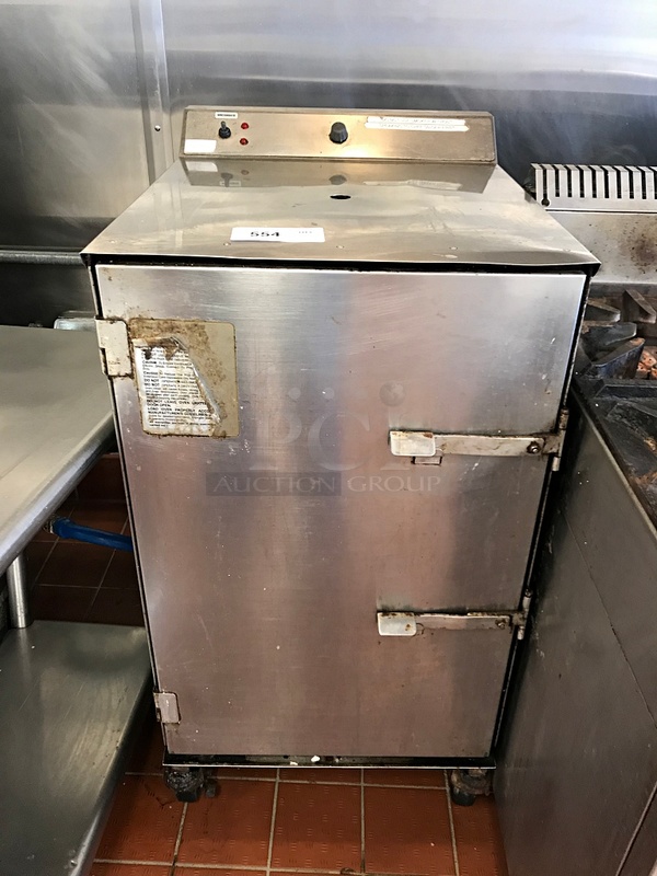 Cookshack Stainless Steel Electric Smoker on Casters, 208v 1ph, Tested & Working!