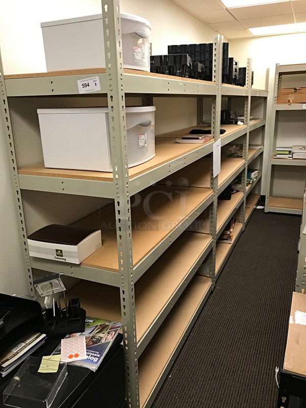 Three Heavy Duty Storage Rack w/ 5 Adjustable Shelves