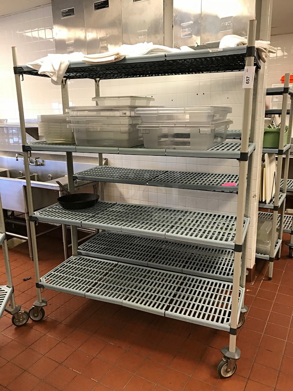 Metro Max Q Antimicrobial Rack w/ Four Shelves (does not include contents)