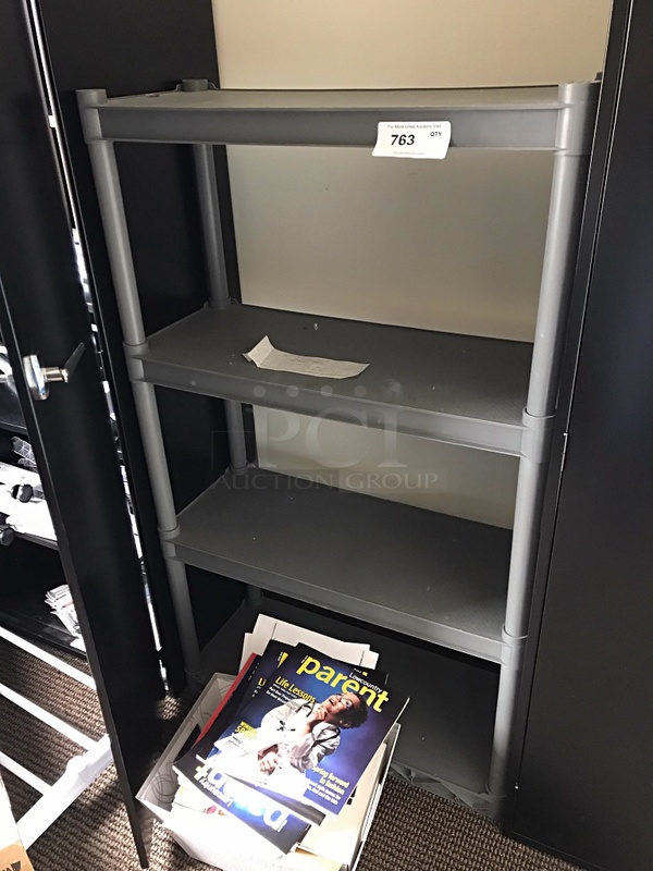 Light Duty Plastic Rack w/ Four Shelves