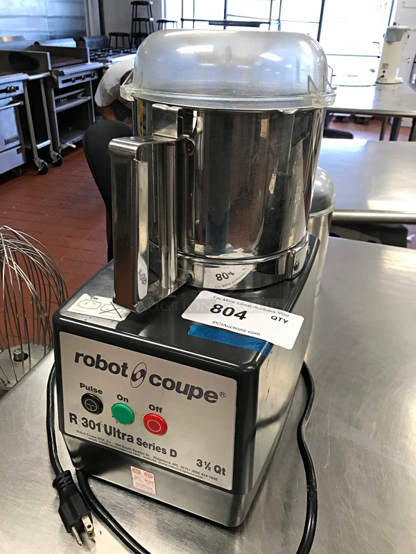 Robot Coupe R301 Ultra Series D 3 1/2 Qt Food Processor w/ Extra Bowl, 115v 1ph, Tested & Working!
