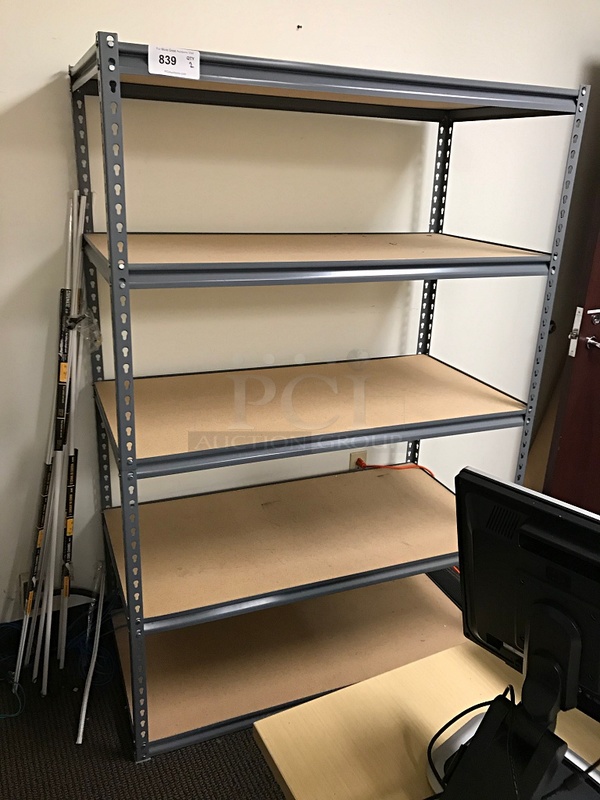 Two Heavy Duty Storage Racks w/ Five Adjustable Shelves