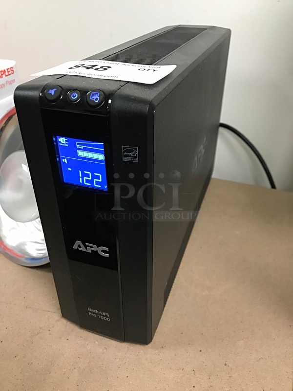 APC Back-UPS Pro 1000 Power Management & Uninterruptible Power Supply, 115v 1ph, Tested & Working!