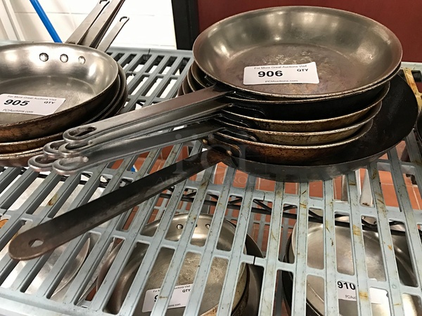 Six Assorted Fry Pans